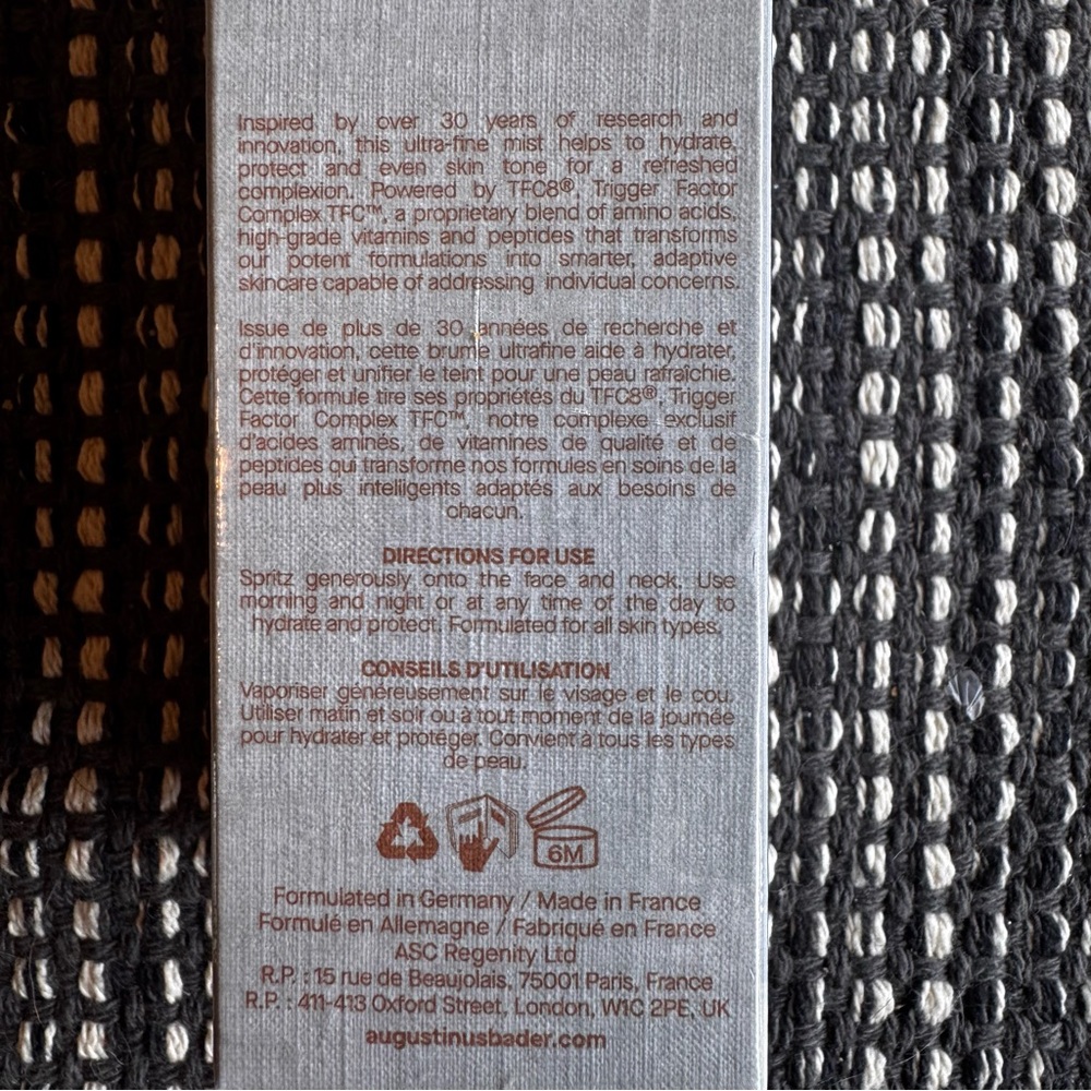 NEW Augustinus Bader The Face Mist - Full Sized - Picture 5 of 7